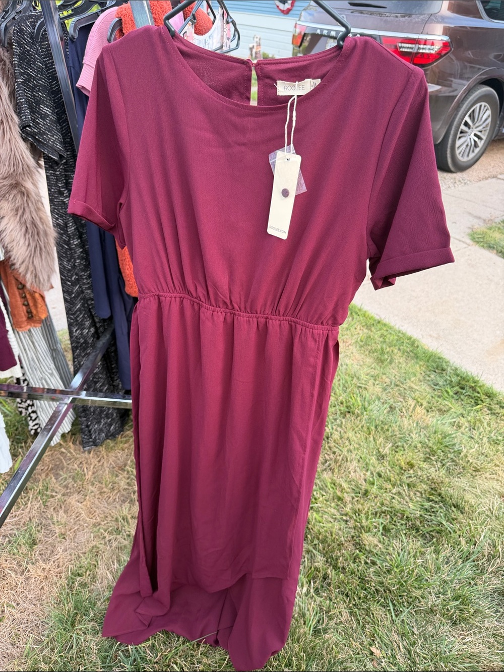 Roolee Burgundy Maxi Dress